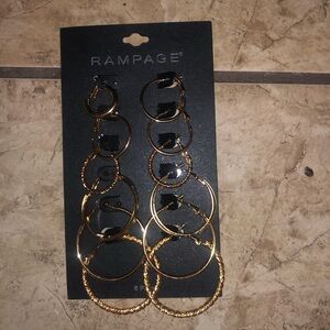 Rampage Gold Hoop Earrings Collection